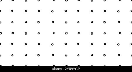 Seamless pattern with black rounds. Trendy minimalistic texture. Stock Vector