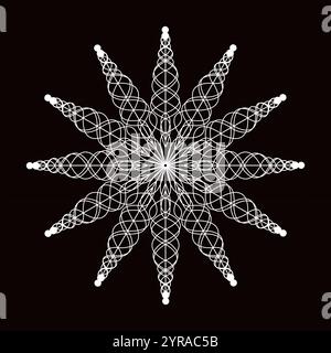 A Geometric Mandala Design Stock Vector