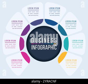 Infographic business information design 3 objects, steps, elements or ...
