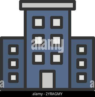 Accomodation icon vector image. Suitable for mobile application web application and print media. Stock Vector