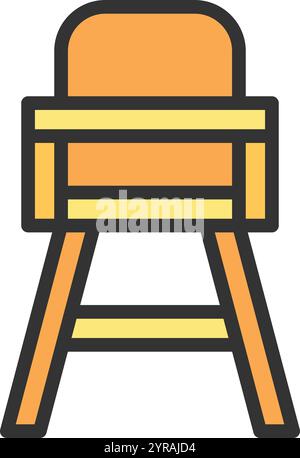 Baby Chair icon vector image. Suitable for mobile application web application and print media. Stock Vector