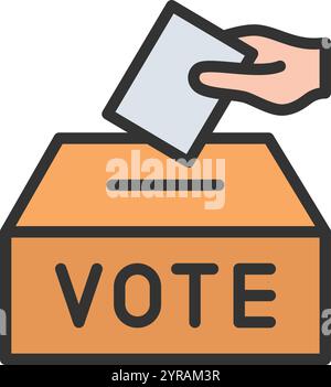 Ballot Paper icon vector image. Suitable for mobile application web application and print media. Stock Vector