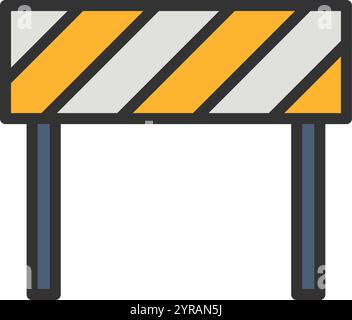 Barrier icon vector image. Suitable for mobile application web application and print media. Stock Vector