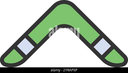 Boomerang icon vector image. Suitable for mobile application web application and print media. Stock Vector