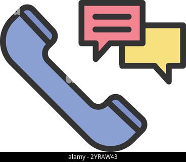 Call icon vector image. Suitable for mobile application web application and print media. Stock Vector