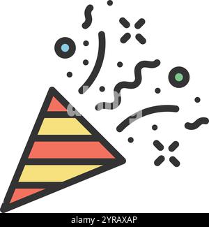 Celebration icon vector image. Suitable for mobile application web application and print media. Stock Vector
