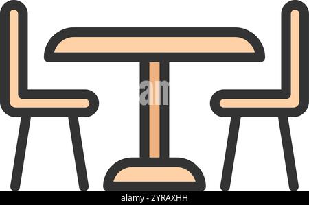Chairs icon vector image. Suitable for mobile application web application and print media. Stock Vector