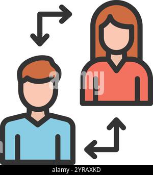 Change icon vector image. Suitable for mobile application web application and print media. Stock Vector