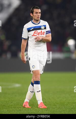 Olimpico stadium, Roma, Italy - Marten de Roon of Roma celebrates ...