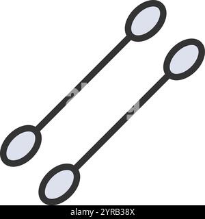 Cotton Swab icon vector image. Suitable for mobile application web application and print media. Stock Vector
