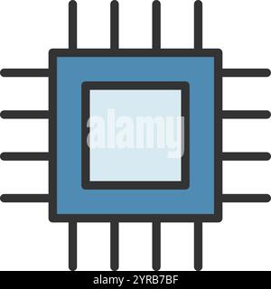Embedded Devices icon vector image. Suitable for mobile application web application and print media. Stock Vector