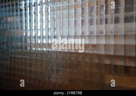 Abstract background of mosaic glass wall texture Stock Photo