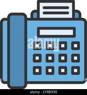 Fax icon vector image. Suitable for mobile application web application and print media. Stock Vector