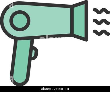 Hairdryer icon vector image. Suitable for mobile application web application and print media. Stock Vector