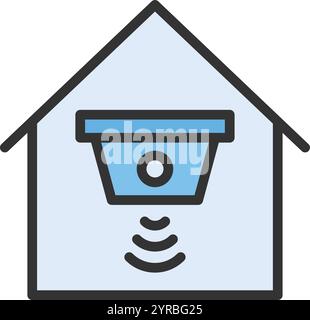 Infrared Sensor icon vector image. Suitable for mobile application web application and print media. Stock Vector