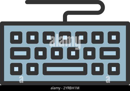 Keyboard icon vector image. Suitable for mobile application web application and print media. Stock Vector