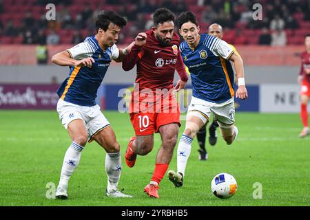 Chn Region League Shanghai, China. 3 December, 2024. Matías Vargas #10 of Shanghai Port ...