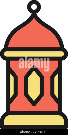 Lantern icon vector image. Suitable for mobile application web application and print media. Stock Vector