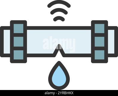 Leak Detector icon vector image. Suitable for mobile application web application and print media. Stock Vector