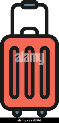 Luggage icon vector image. Suitable for mobile application web application and print media. Stock Vector