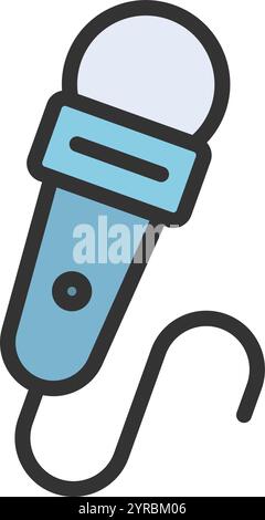 Microphone icon vector image. Suitable for mobile application web application and print media. Stock Vector