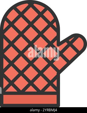 Mitts icon vector image. Suitable for mobile application web application and print media. Stock Vector