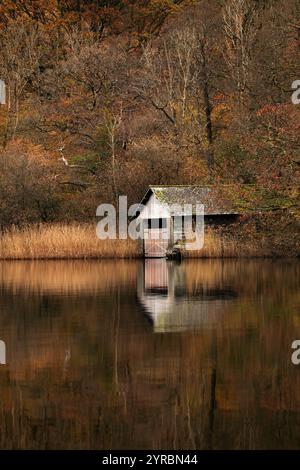 Boathouse On Rydal Water Cumbria Uk Stock Photo - Alamy