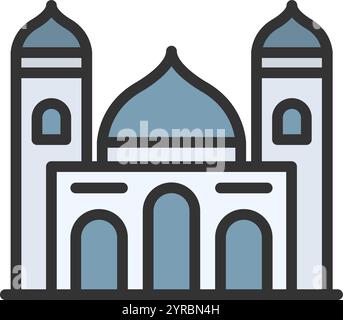 Mosque icon vector image. Suitable for mobile application web application and print media. Stock Vector