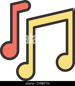 Music icon vector image. Suitable for mobile application web application and print media. Stock Vector
