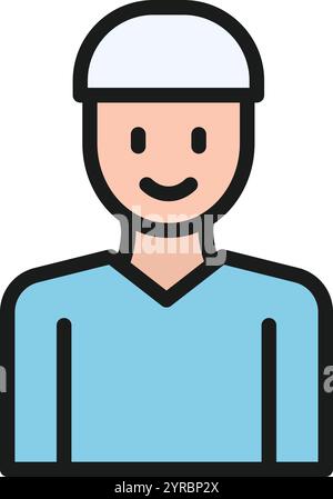Muslim icon vector image. Suitable for mobile application web application and print media. Stock Vector