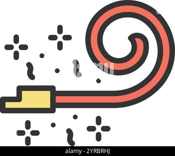Noisemaker icon vector image. Suitable for mobile application web application and print media. Stock Vector