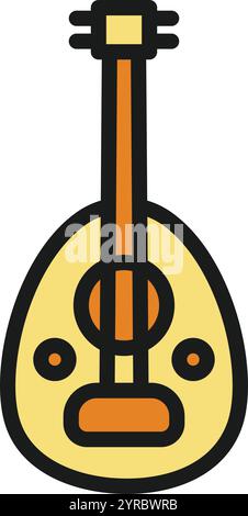Oud icon vector image. Suitable for mobile application web application and print media. Stock Vector