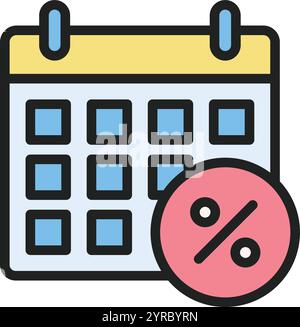 Payday Loan icon vector image. Suitable for mobile application web application and print media. Stock Vector