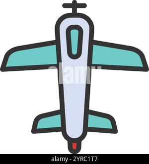 Plane icon vector image. Suitable for mobile application web application and print media. Stock Vector