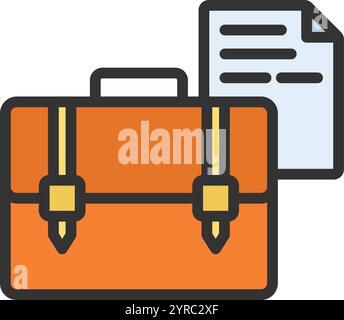 Portfolio icon vector image. Suitable for mobile application web application and print media. Stock Vector