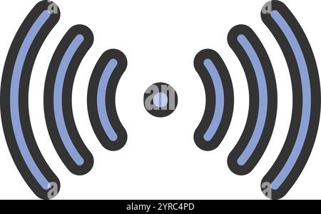Radio Frequency Identification icon vector image. Suitable for mobile application web application and print media. Stock Vector