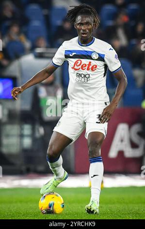 Rome, Italie. 02nd Dec, 2024. Odilon KOSSOUNOU of Atalanta during the Italian championship Serie A football match between AS Roma and Atalanta BC on 2 December 2024 at Stadio Olimpico in Rome, Italy - Photo Matthieu Mirville (M Insabato)/DPPI Credit: DPPI Media/Alamy Live News Stock Photo