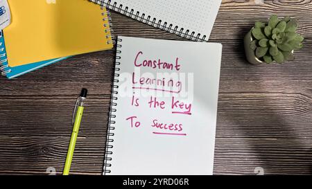 Constant progress text on wooden blocks with blur cover background ...