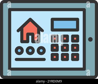 Tablet Controller icon vector image. Suitable for mobile application web application and print media. Stock Vector