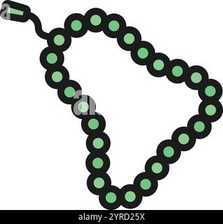 Tasbih icon vector image. Suitable for mobile application web application and print media. Stock Vector