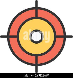 Target icon vector image. Suitable for mobile application web application and print media. Stock Vector