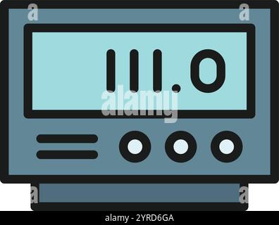 Taxi Meter icon vector image. Suitable for mobile application web application and print media. Stock Vector