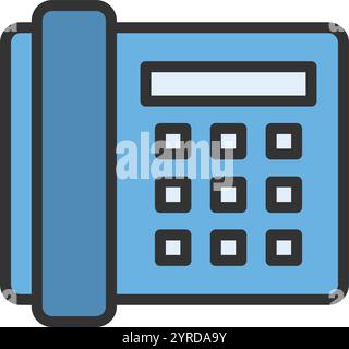 Telephone icon vector image. Suitable for mobile application web application and print media. Stock Vector
