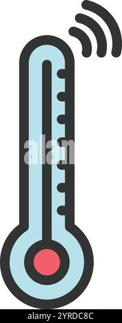 Temperature icon vector image. Suitable for mobile application web application and print media. Stock Vector