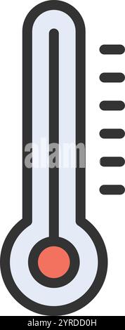Thermometer icon vector image. Suitable for mobile application web application and print media. Stock Vector