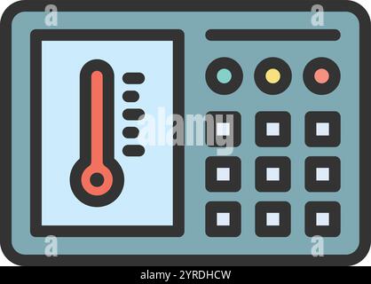 Thermostat icon vector image. Suitable for mobile application web application and print media. Stock Vector