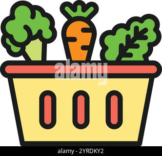 Vegetables icon vector image. Suitable for mobile application web application and print media. Stock Vector
