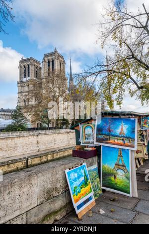 Cathedral of Notre Dame, Paris. Stock Photo