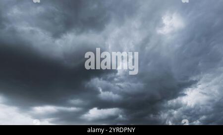 Dark storm clouds moving Stock Photo