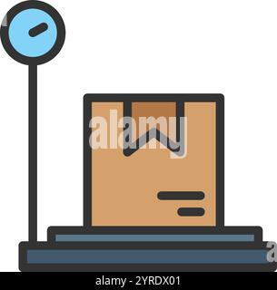 Weight Scale icon vector image. Suitable for mobile application web application and print media. Stock Vector